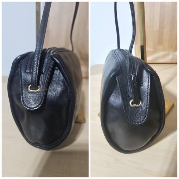 Authentic CHRISTIAN DIOR Vintage Barrel Crossbody/Shoulder Bag Black - Picture 5 of 8